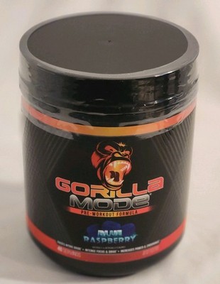 Gorilla Mode Pre-Workout - Blue Raspberry (40 Servings) ...New Factory Sealed...