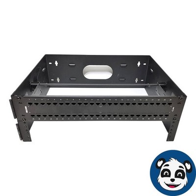 BELDEN AX103255, 4U Wall Mount Hinged Rack With 48 Port Cat6 Patch Panel - ''A''