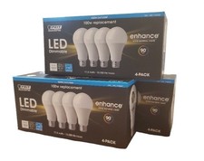 Feit Dimmable LED 5000K Daylight 1 Box with 4-Pack Light Bulbs 17.5W