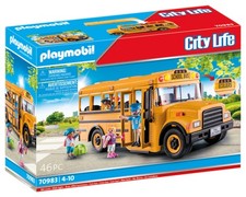 Playmobil 70983 School Bus Playset with 4 Figures and Accessories