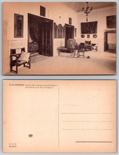 Postal vintage del Palacio Real de El Escorial España Felipe II dormitorio hija
