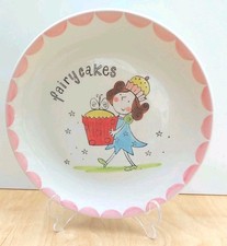 Whittard Of Chelsea Handpainted "Fairycakes" 8"/20cm Plate Pink Cream Cupcake