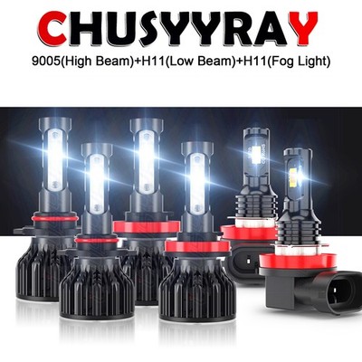 For Subaru Forester 2014-2018 6X Combo LED Headlight Hi/Lo + Fog Light Bulbs NEW