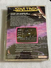Star Trek SOS Colecovision Complete In Box with Manual &1 INSERT Tested /Cleaned