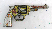 Vintage 1950s Press Tin Wyandotte Clicker Gun   Children  s Toy   Nonworking