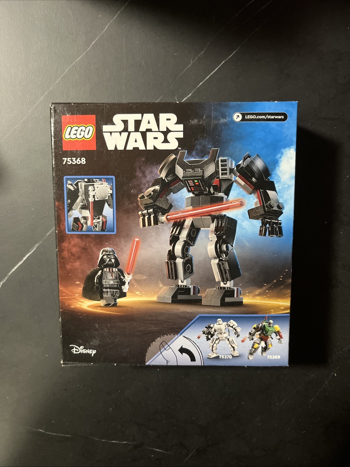 LEGO Star Wars Darth Vader Mech Building Set 75368 with Lightsaber