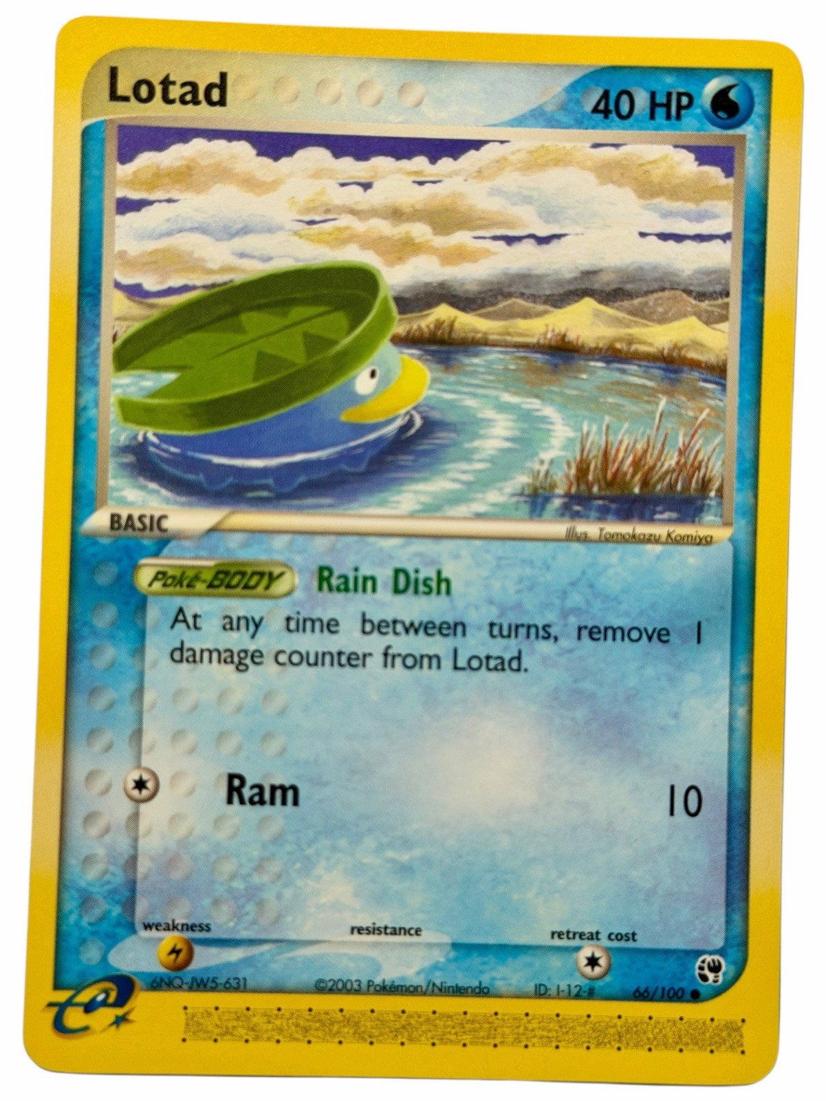 Lotad - 66/100 EX Sandstorm 2003 - E Reader - Pokémon TCG - NM
