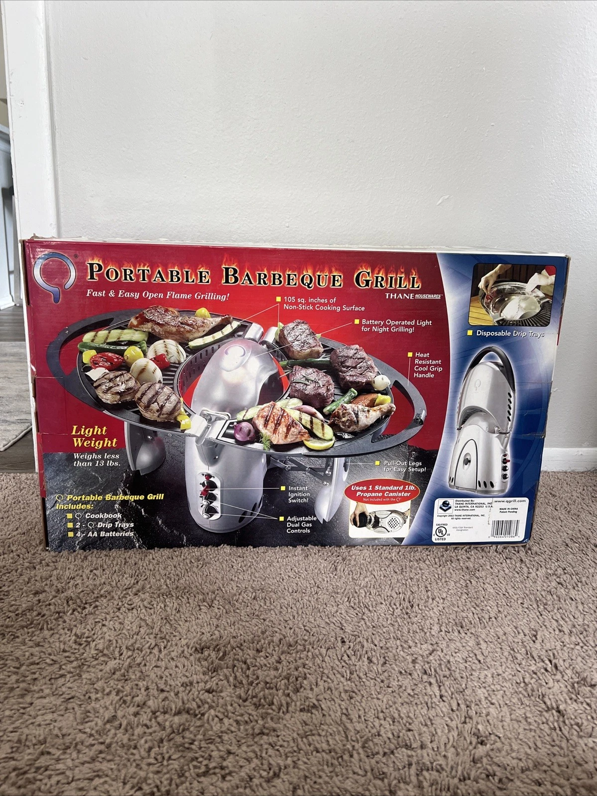 Portable Propane Grill Camping Outdoor Tailgate BBQ by Thane "The Rocket"