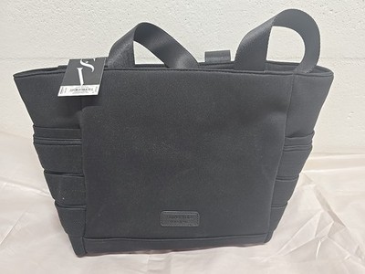 P7 Simply Vera Wang contemporary hb neoprene utility tote Purse Handbag Black