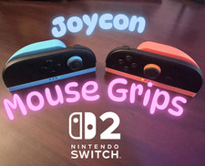 Nintendo Switch 2 JoyCon Mouse Grips - Ergonomic Controller Adapter 3D Print