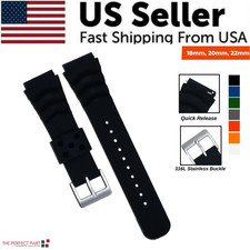 18Mm 20Mm 22Mm Soft Silicone Watch Band Divers Strap Quick Release