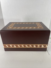 Wooden Urn Box For Cremation Ashes Memorial
