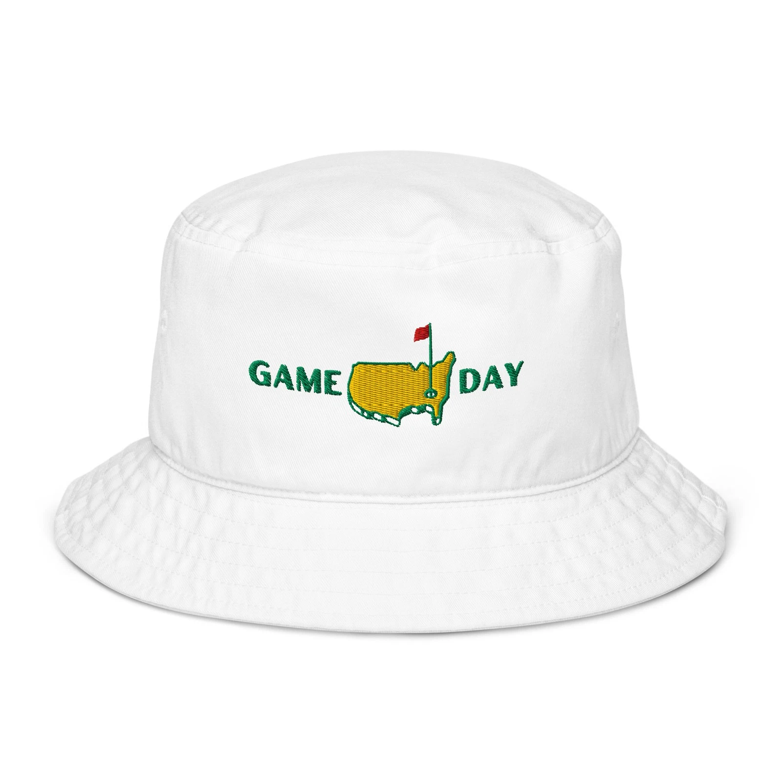 Game Day Golf Hat | Tilley Golf Bucket Hat | White Organic Bucket Hat