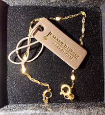 10k Yellow Gold Rope Chain Bracelet Made in Italy Spring Ring Closure