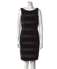 Calvin Klein Scoop Neck Mini Sheath Dress Women's Size 8  Black 