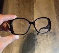 Gucci Black Full Rim Plastic Womens Eyeglasse...