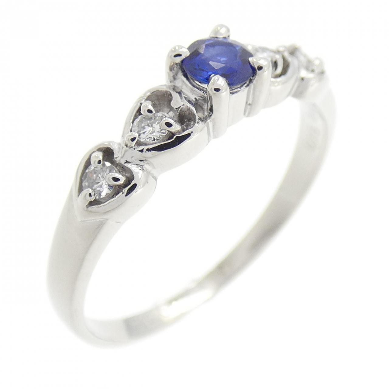 Authentic PT900 Sapphire Ring 0.15CT #260-007-553-5377