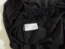 NEW Prima Valentina BLACK Women Front Lace Detailed Panties Size XL NWOT
