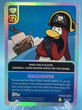 Club Penguin Rockhopper Power Card #60/68 Holo Foil Topps 2007 Disney Rare