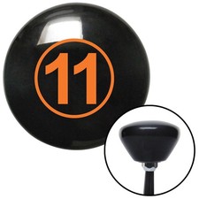 Orange Ball 11 Black Retro Shift Knob W M16x1.5 Insert Shifter Auto Manual