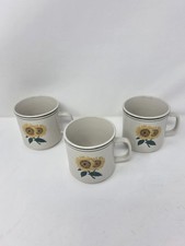 Vintage Gibson Sunflower Set Of 3 Mugs, 2 Dessert Plates And 1 Saucer