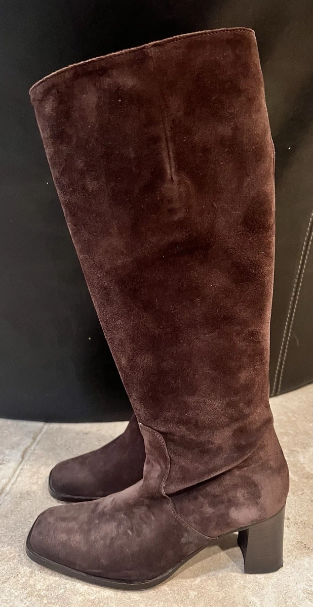 Brown Saks Fifth Avenue Knee High Boots for Women for sale  display picture 3