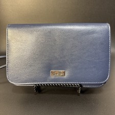 Buxton Black Leather Crossbody Organizer Wallet Bag — listing 3