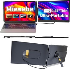 Laptop Screen Extender 14", Ultra Thin 0.27'' FHD 1080P Portable Monitor for Lap