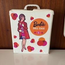 Vintage American girl Barbie Doll Case in White/Orange/Red 1002