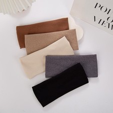 Autumn Winter Solid Color Baby Headbands Woman Girls Soft Elastic Yoga Hairbands