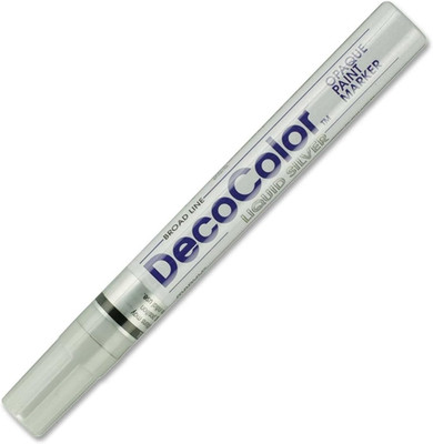 Marvy Uchida Decocolor Broad Point Paint Markers (UCH300SSLV), Silver, 1 Count (