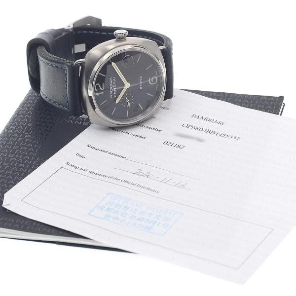 Panerai — Officine Panerai Radiomir 8 Days Titanium PAM00346 45mm Manual Wind Watch #C1978