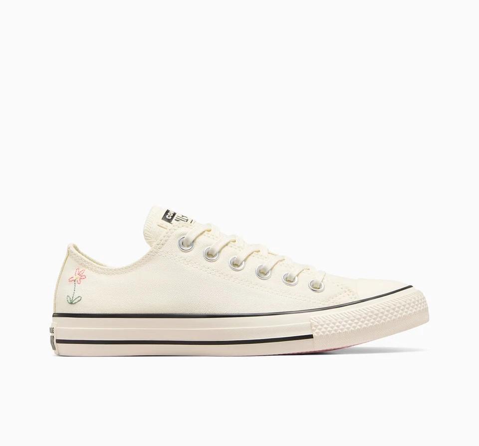 Converse Chuck Taylor Embroidered Little Flowers Egret Size 5UK Cream A10149C - Image 2 of 4