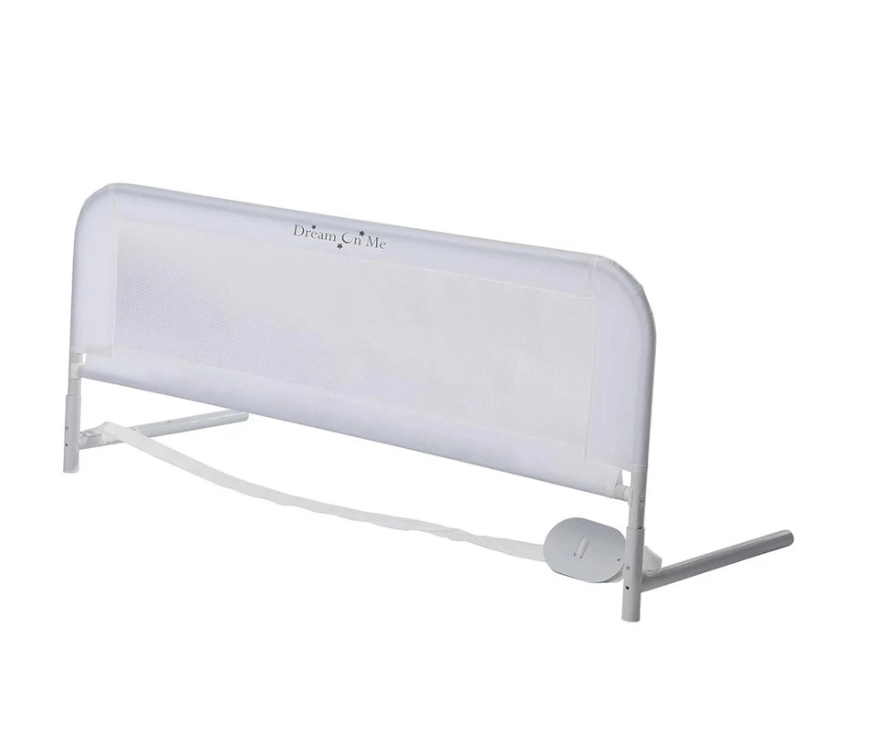 Riel de cama de malla ajustable, dos niveles de altura, listo para usar, compatible con doble Foto 4 de 4