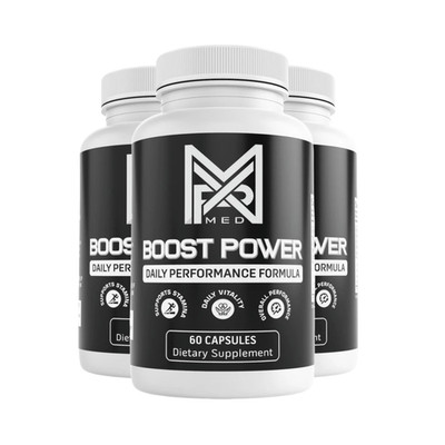 3-Pack Boost Power Capsules - BoostPower Mens Performance Support - 180 Caps