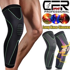 Full Long Knee Brace Leg Compression Sleeves Meniscus Tear Arthritis Joint Pain
