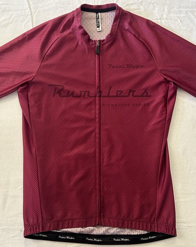 Pedal Mafia Rumblers Signature Series 2000s Mens Burgundy Cycling Shirt Medium - Foto 4 di 23