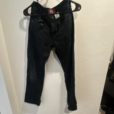 Levi's 514 Slim Straight Boys Black Jeans Size 12 Button Zip Casual Slim Pockets