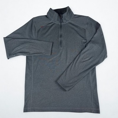 Rhone Quarter Zip Pullover Mens S Gray Performance Top Athletic Training