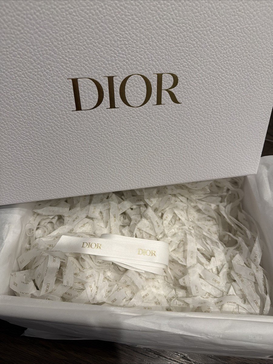 Authentic CHRISTIAN DIOR Empty Gift Box 12.5 x 9 x 4.5 with Tissue
