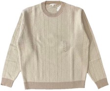 Uniqlo x JW Anderson Lambswool Herringbone Crewneck Sweater Natural Size L