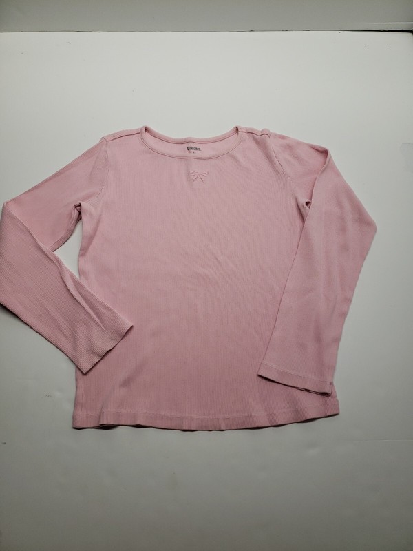 Gymboree Prep School pink waffle long sleeve tee girl size 12
