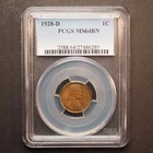 1928 *D* Lincoln Wheat Cent - PCGS MS64BN - FREE SHIPPING! G1637