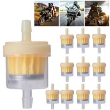 10pcs 14 Inch Clear Motorcycle Small Engine Inline Gas Fuel Filter For Atv Utv