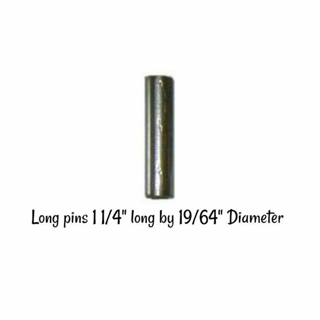 Dozen Set of twelve long pins for bed rail fasteners Bedfasts Bed