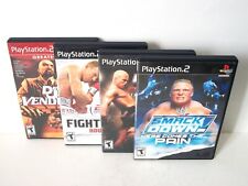 PS2 Fighting Games Lot Def Jam Vendetta WWE SmackDown Here Comes the Pain Fight
