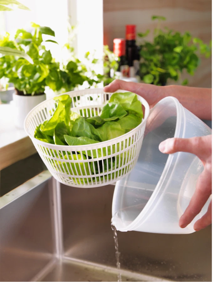 IKEA UPPFYLLD Insalatiera Spinner, Bianco NUOVO - Immagine 3 di 4