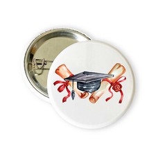 Grad Hat Badges, Graduation 2022, Congrats Graduates, Class 2022, 38mm