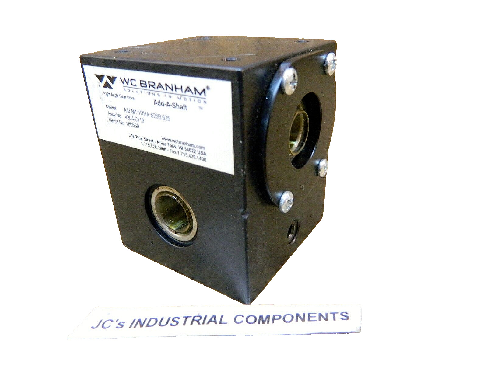 W. C. BRANHAM ADD-A-SHAFT 1:1 Ratio AASM1:1RH A-5/8" B-5/8" Right Hand