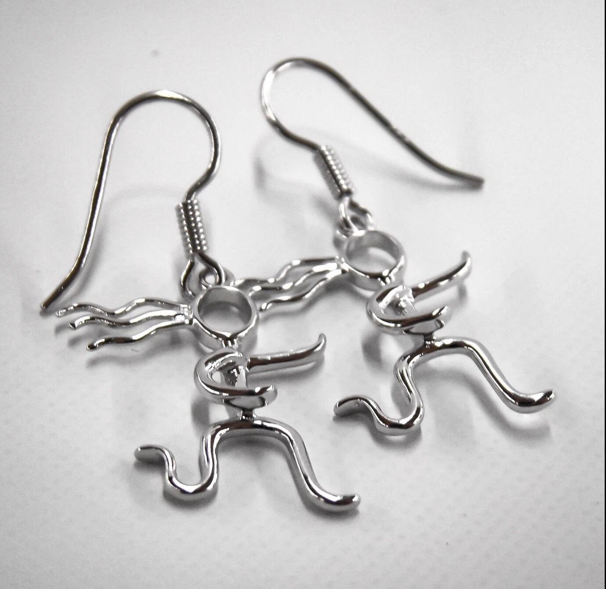 runner girl earrings 925 silver plated eBay
